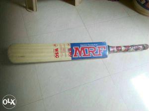 Brown And Red MRF Cricket Bat