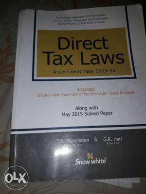 Direct tax and indirect tax book