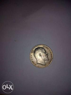 Emperor Edward VII's Era One Rupee silver coin