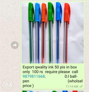 Export qwality ball pen fectury price vepari