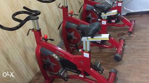 Five commercial spin bike 1 year old