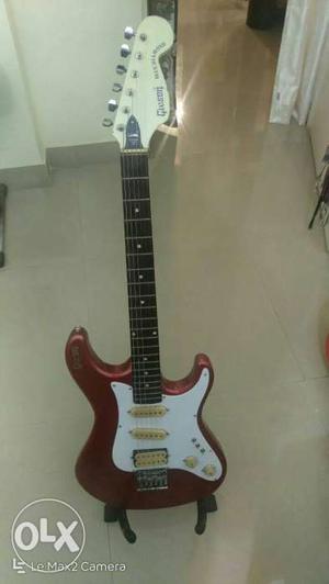 Givson electric guitar Red n White in good