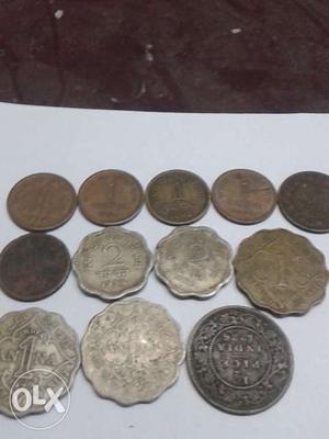 Indian old coin set for sell.