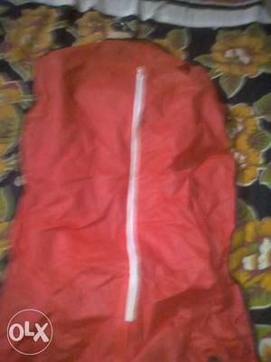 Red And White Garment Bag