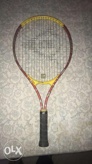 Red And Yellow Tennis Racket