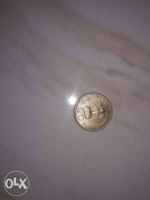 Round Stainless Steel 20 Indian Paise