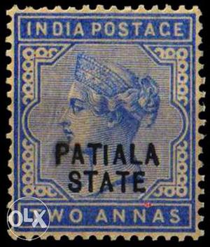 Very Very Rear Blue Victoria Stamp From year 