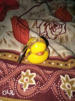 Yellow Floating Duck Keychain