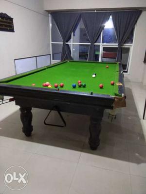 5*10 snooker table with 4 cues triangle pool ball