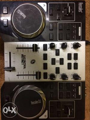 Black And Gray Hercules DJ Controler