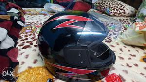 Black And Red Full-face Helmet