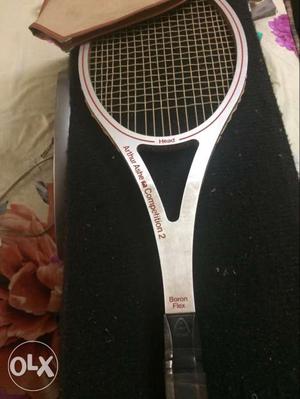 Black And Silver Tennis Racket