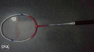 Black Handle Red Badminton Racket