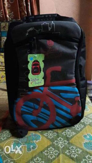 Black,blue,and Red Backpack