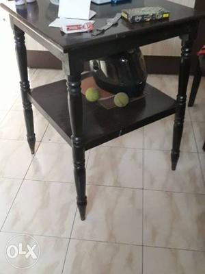 Black sanmica teak wood table