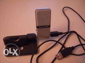 Gray And Black Samson Condenser Microphone