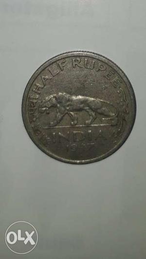 India Half Rupee Coin