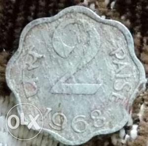 Old coin 2 paise year 