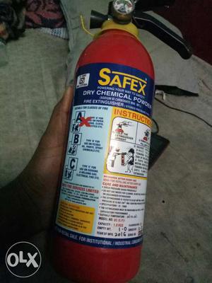 Red And Blue Safex Fire Extinguisher
