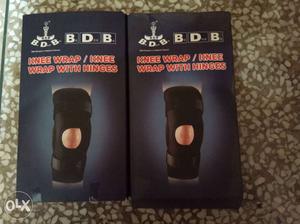Two Black BDB Knee Wrap Boxes