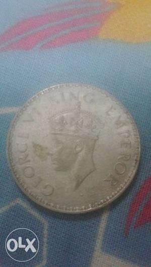Very very old coin of emperor king george made in