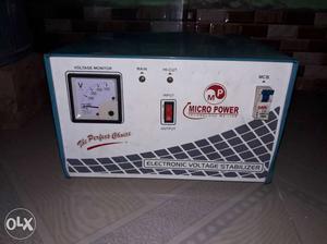 White And Blue Micro Power 5KW Electronic Voltage Stabilizer
