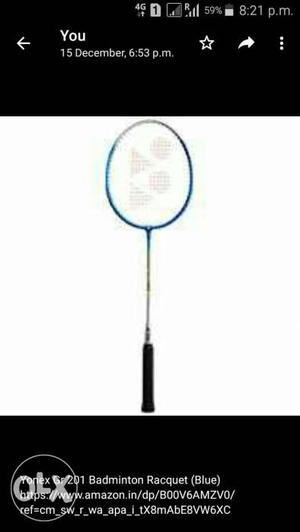 Yonex Gr 201 Badminton Racquet mrp 900 above on amazon