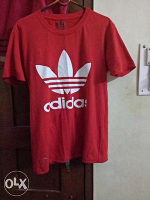 Adidas T-shirt Size - Small Colour - Red I never