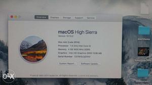 Apple mac mini dual core i5 1.4GHZ/4gb/500gb/hd