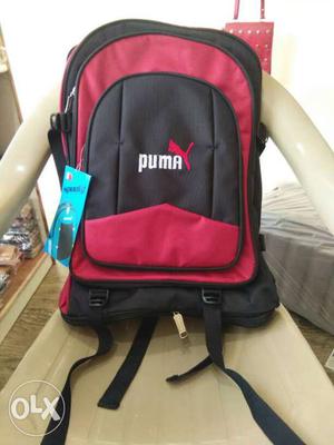 Black And Red Puma Backpack