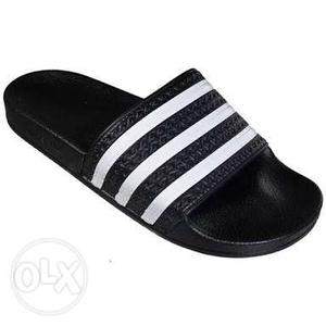 Black And White Adidas Slide Sandal