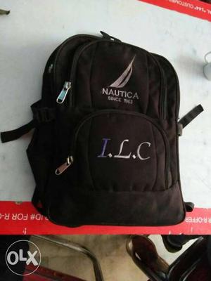 Black Nautica Backpack