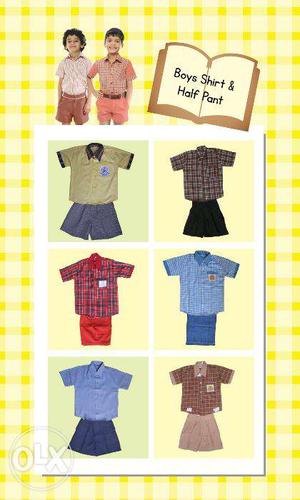 Boys school uniform fabric and tayloring