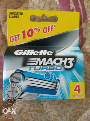 Brand new gillette mach 3 turbo carriages, pack