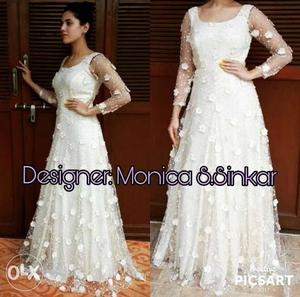 Bridal Gown (offwhite) Medium Size Designer: MS
