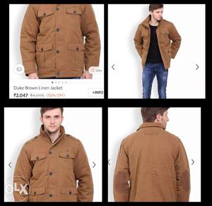 Duke Khakhi brand new jacket 55% off with tags