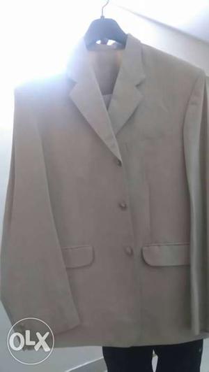 Gray Notch-lapel Suit Jacket
