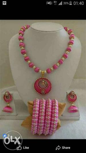 New hand made silk thread jewellery (colors can