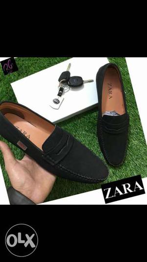 Pair Of Black Zara Shoes With Box