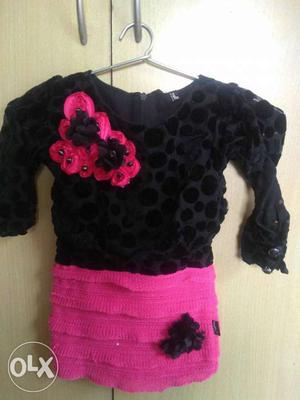 Party wear dress for 1yr old girl child