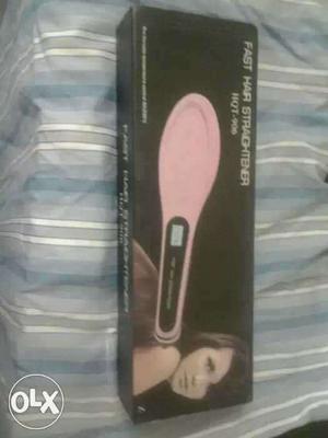 Pink Hair Straightener Brush Box