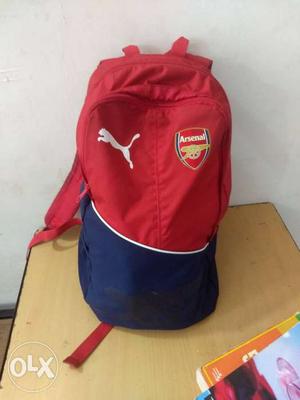 Red And Blue Puma Backpack