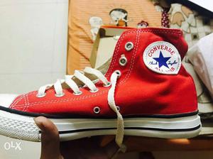 Red And White Converse Chucks