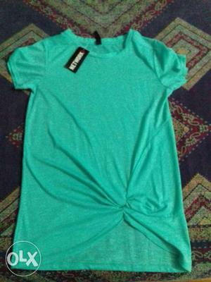 Teal Crew Neck Shirt