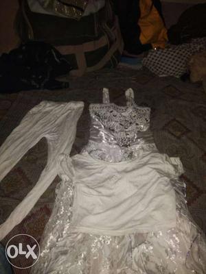 White Laced Sleeveless Dress