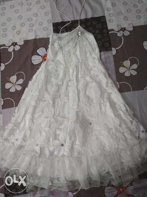 White net gown worn twice or thrice original