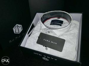 Zara Man Shirts With Brand Box. Size M L Xl.