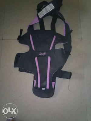 Baby's Black And Purple Carrier
