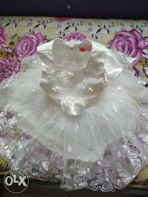 Imported pearl frock for 6month olds