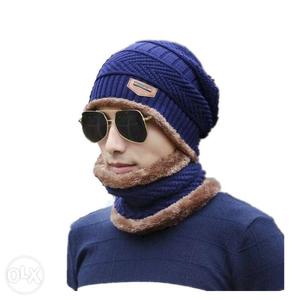 Neck warmer winter hat knit cap scarf cap Winter